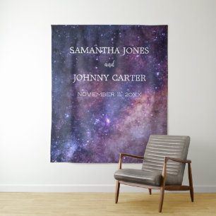 Tenture Galaxy Starry Night Universe Space Mariage