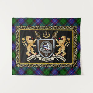Tenture Galbraith Clan Badge & Devise avec Lions