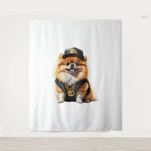 Tenture Gangsta Pomeranian - Chien Hip Hop Swag
