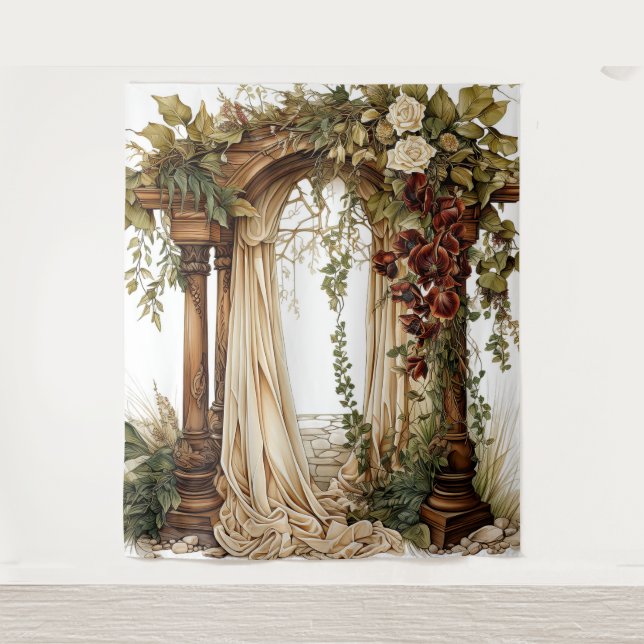 Tenture Garden Elegance Custom Wedding Backdrop (Devant)