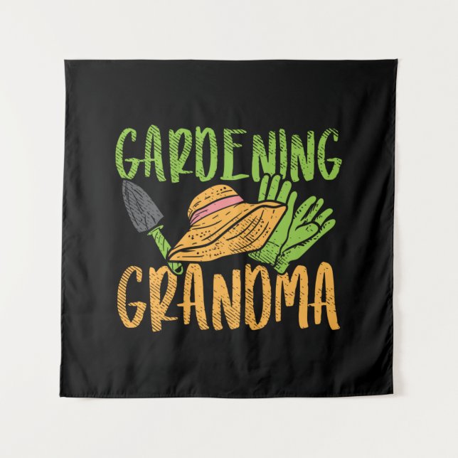 Tenture Gardening Grandma (Devant)