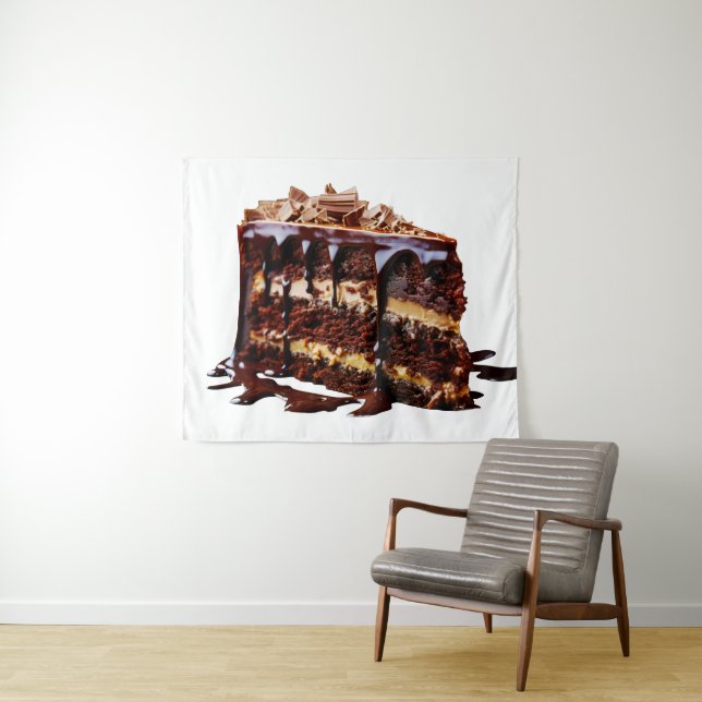 Tenture Gâteau au chocolat multi-couches indulgent de Slip (En situation (horizontale))