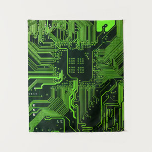 Tenture Geek de la carte de circuit électronique Nerd PCB