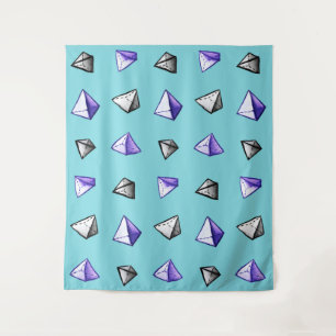 Tenture Geek géométrique de motif de pyramide d'aquarelle