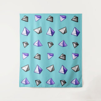 Tenture Geek géométrique de motif de pyramide d'aquarelle
