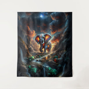 Tenture Geode Elephant 01