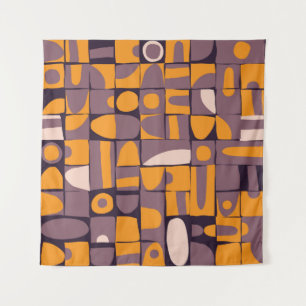 Tenture Géométrique à faible pente : Motif de formes Vinta