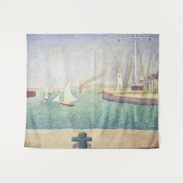 Tenture Georges Seurat - Entrée du port d'Honfleur (Devant (Horizontal))