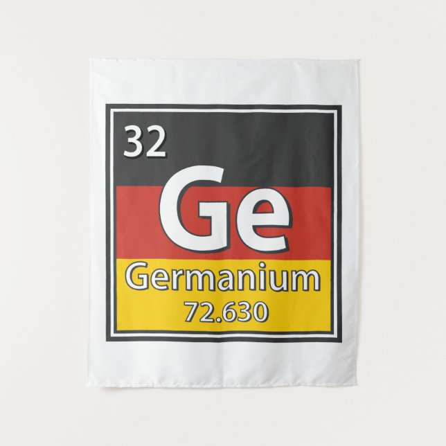 Tenture Germanium - Allemagne Drapeau allemand Science (Devant)