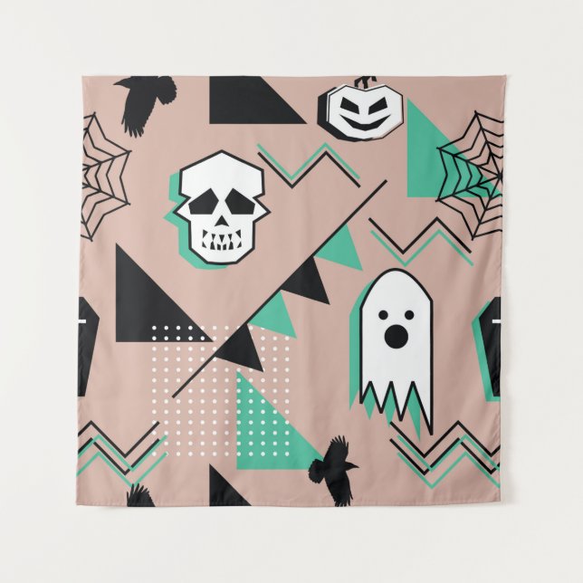 Tenture Ghost motif, halloween thème sans couture motif av (Devant)