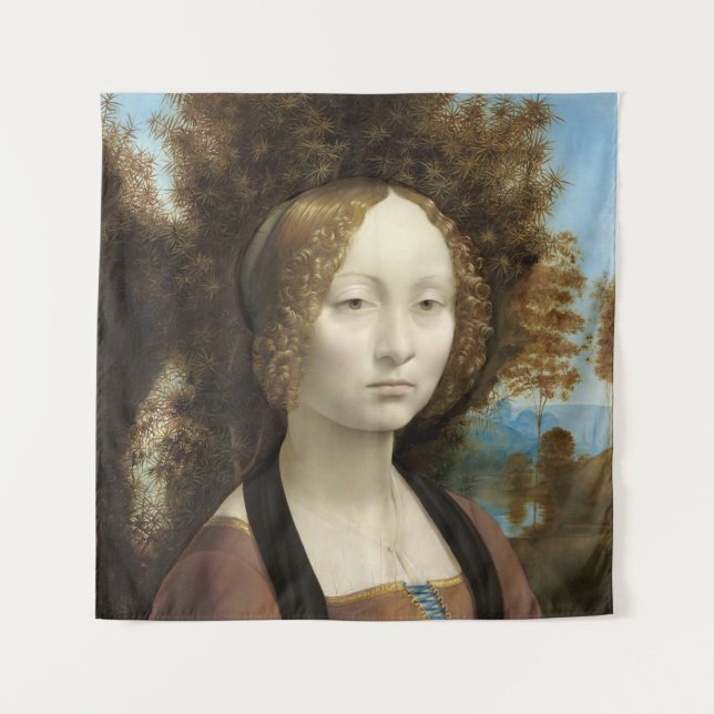 Tenture Ginevra de' Benci Léonard de Vinci   (Devant)