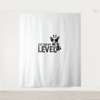 Tenture Giraffe Drôle Debout Sur Mon Niveau