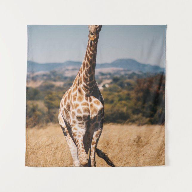 TENTURE GIRAFFE ENTOURÉ DE GRASS BROWN (Devant)
