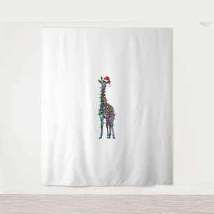 Tenture Giraffe Noël _1