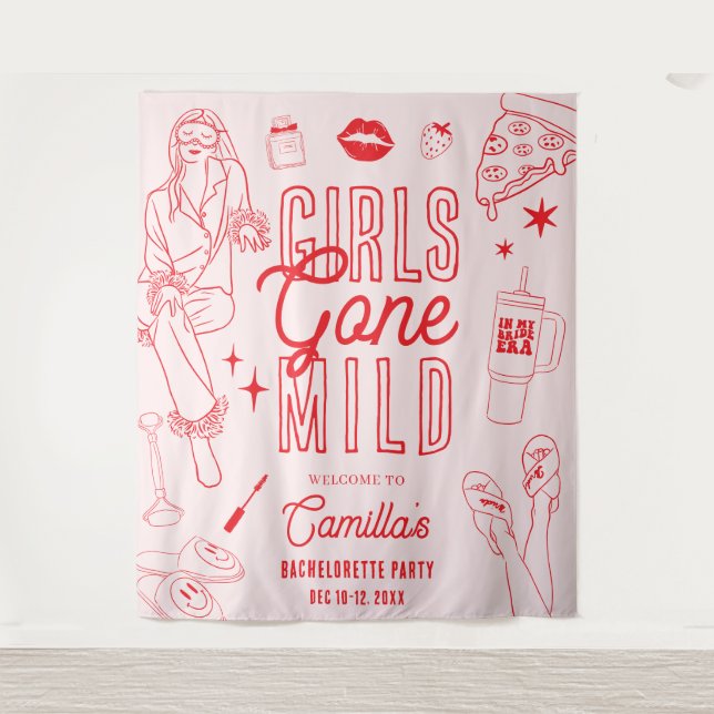 Tenture Girls Gone Mild Spa Pajama Bachelorette Party (Devant)