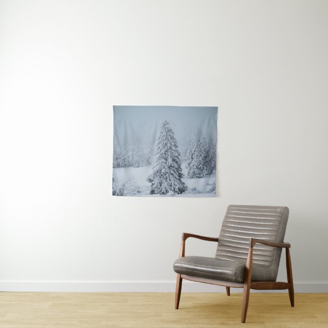 Tenture Glace et neige | Bois, Alpes suisses (En situation (horizontale))