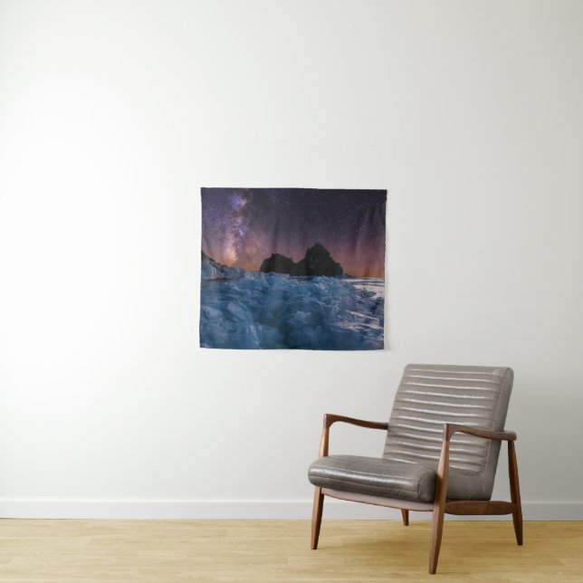 Tenture Glace et neige | Lac Baïkal, Sibérie, Russie (En situation (horizontale))