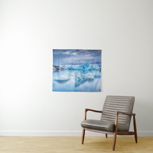 Tenture Glace et neige | Lagune Jokulsarlon, Islande (En situation (horizontale))