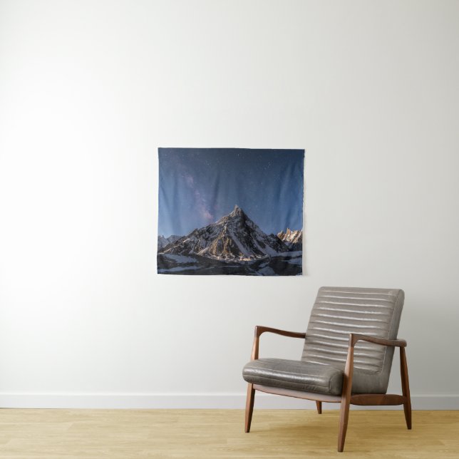 Tenture Glace et neige | Voie Lactée Glacier Baltoro, Paki (En situation (horizontale))