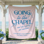Tenture Going to the Chapel Bachelorette Weekend<br><div class="desc">The Going to the Chapel Bachelorette Collection blends playful charm with classic bridal style. Featuring a soft pink background paired with bold blue typography, this suite captures the excitement of a bride-to-be heading down the aisle. Delicate bow illustrations and a mix of elegant serif and flowing script fonts add a...</div>
