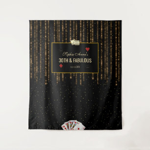 Tenture Gold Casino Royale 30e Anniversaire Photo Booth