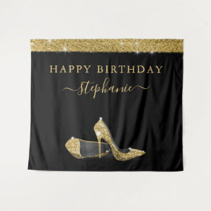 Tenture Gold High Heures Anniversaire