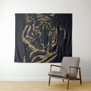 Tenture Gold Tiger noir Design