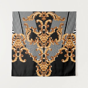 Tenture Golden baroque ornament
