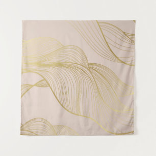Tenture Golden Lines : Luxury Vintage Motif.