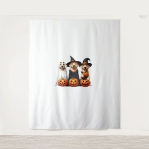 Tenture Golden Retriever Ghost Halloween Amoureux de les c