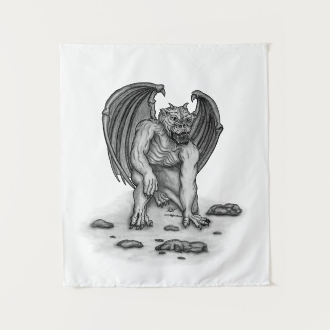 Tenture Golem Gargoyle (Devant)