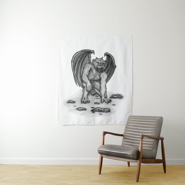Tenture Golem Gargoyle (En situation)