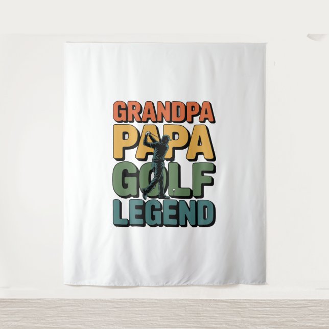 Tenture Golf Legend Grand Papa (Devant)