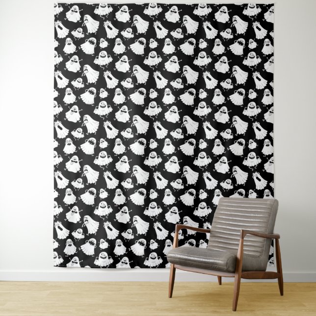 Tenture Goofy Ghosts Tapestry (En situation)