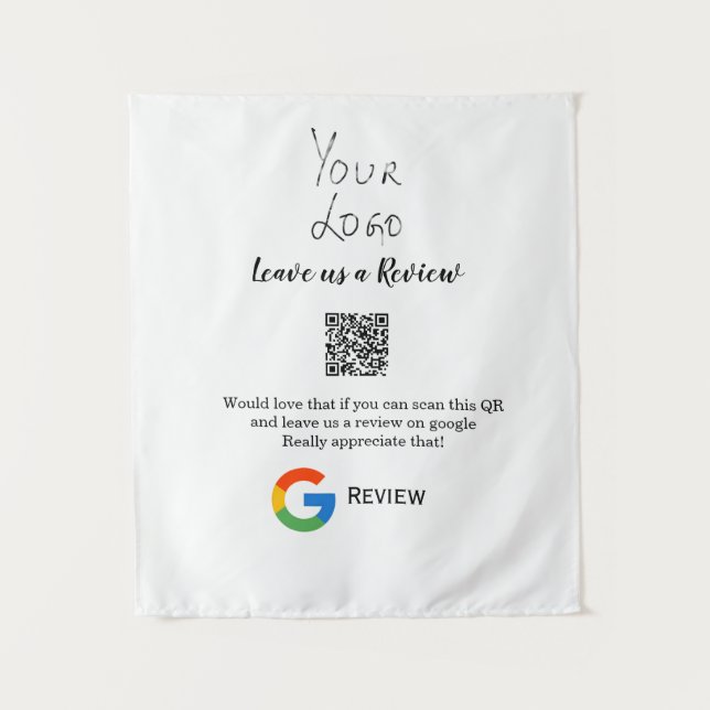 Tenture Google examen logo de l'entreprise Analyser QR exa (Devant)