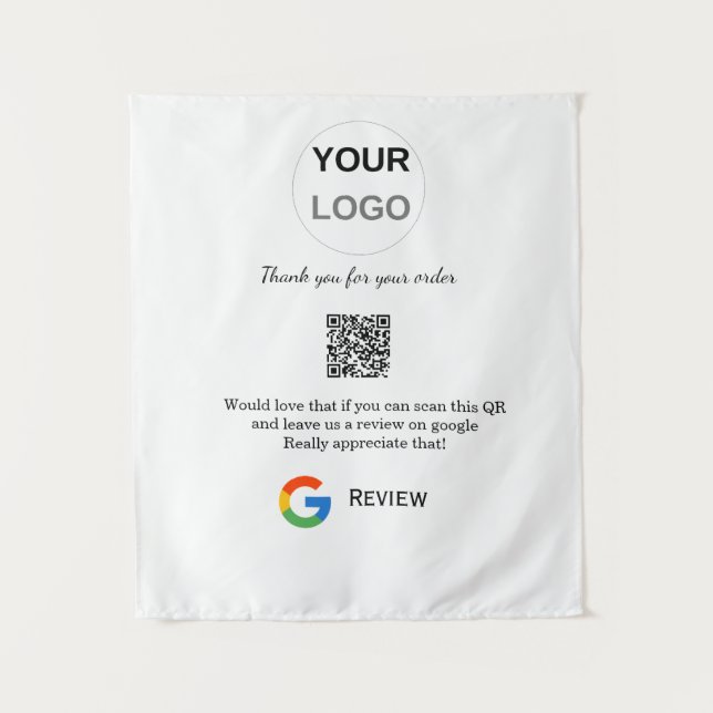 Tenture Google examen logo de l'entreprise Analyser QR exa (Devant)