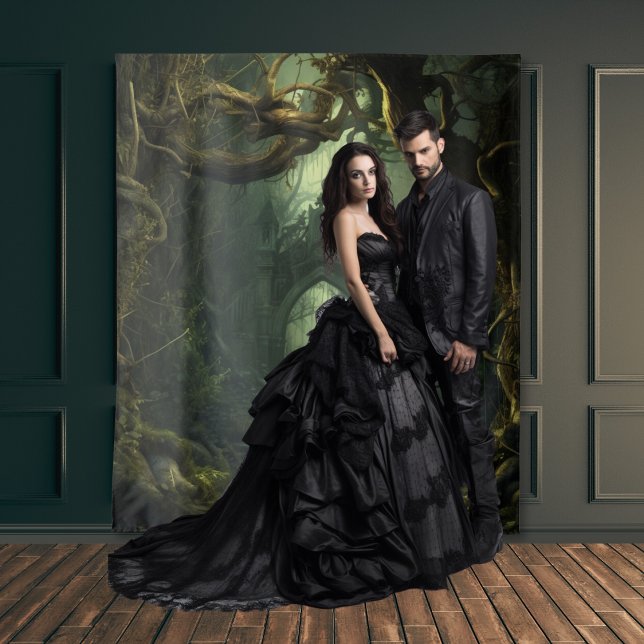 Tenture Gothique Moody Dark Twisted Trees & Arch (Créateur téléchargé)