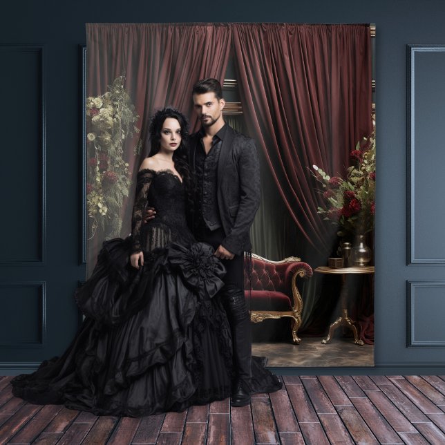 Tenture Gothique Moody Dark Victorian Bourgogne Green Parl (Créateur téléchargé)