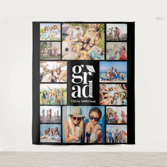 Tenture Grad Multiphoto Collage souvenirs fond (Devant)