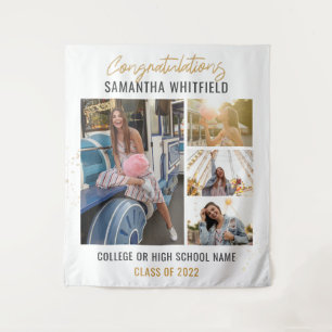 Tenture Graduation 2025 Photo Collage Grad Party Contexte