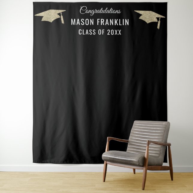 Tenture Graduation Party Backdrop Photo Prop (En situation)