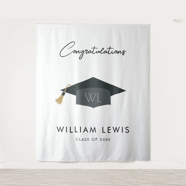 Tenture Graduation Photo Contexte Décorations (Devant)