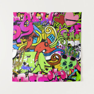 Tenture Graffiti Art : Hip-Hop Style Arrière - plan