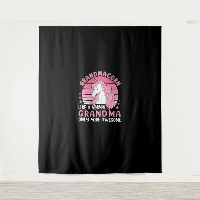 Tenture Grand-Mère Comme Une Grand-Mère Normale Seulement  (Devant)