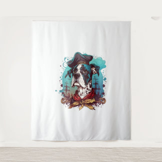 Tenture Grand pirate de chien Dane