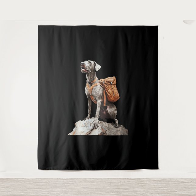 Tenture Grand Pitbull Dane (Devant)