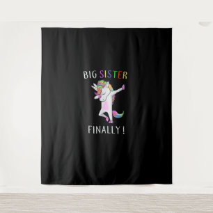 Tenture Grande Soeur Enfin T-shirt Unicorn Girl Unicorn Da
