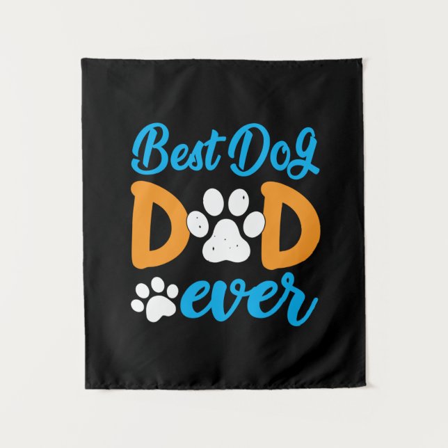Tenture Grandfather Gift | Best Dog Dad Ever (Devant)