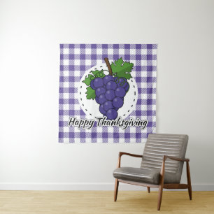 Tenture Grape on Violet Plaid