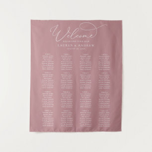 Tenture Graphique de placement de mariage minimaliste Rose